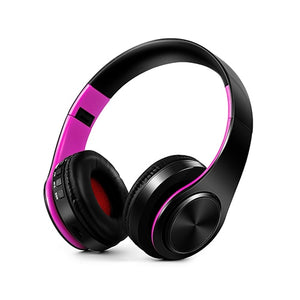 Pink and White Bluetooth Headset